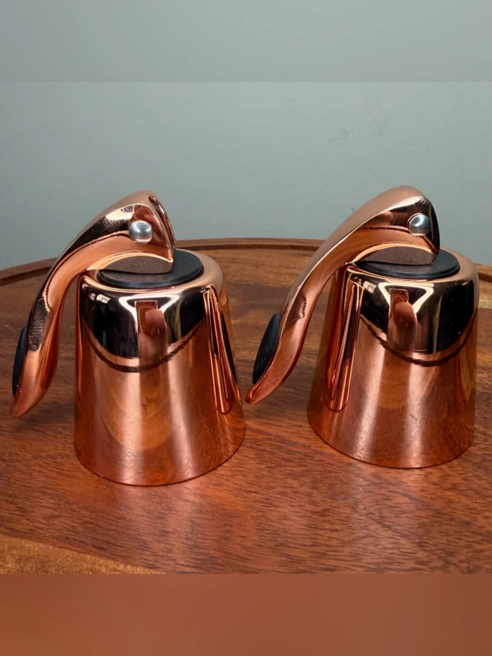 OGGI Copper-Plated Wine Bottle Stoppers, Set of 2